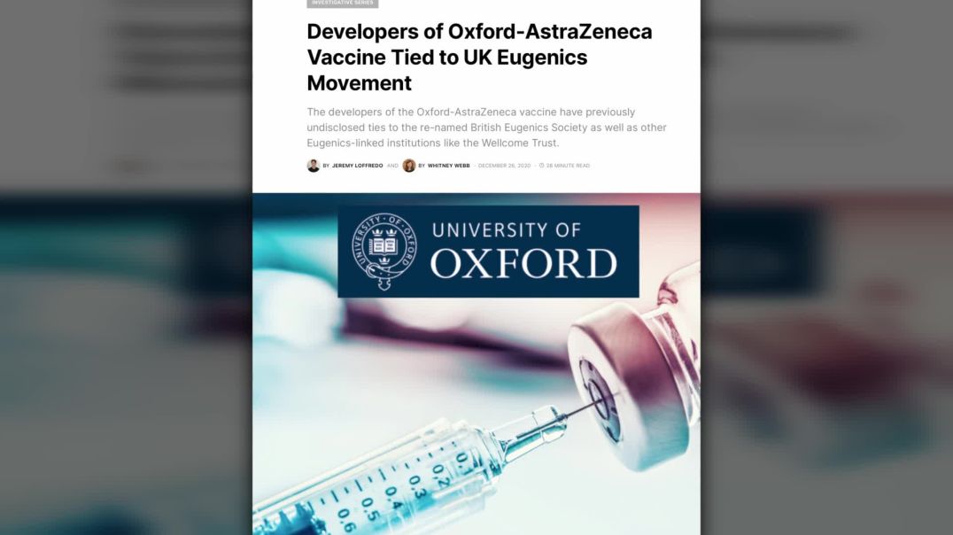 ⁣Shocking New Study Reveals Covid Jabs Are Actually Weapons of Mass Depopulation