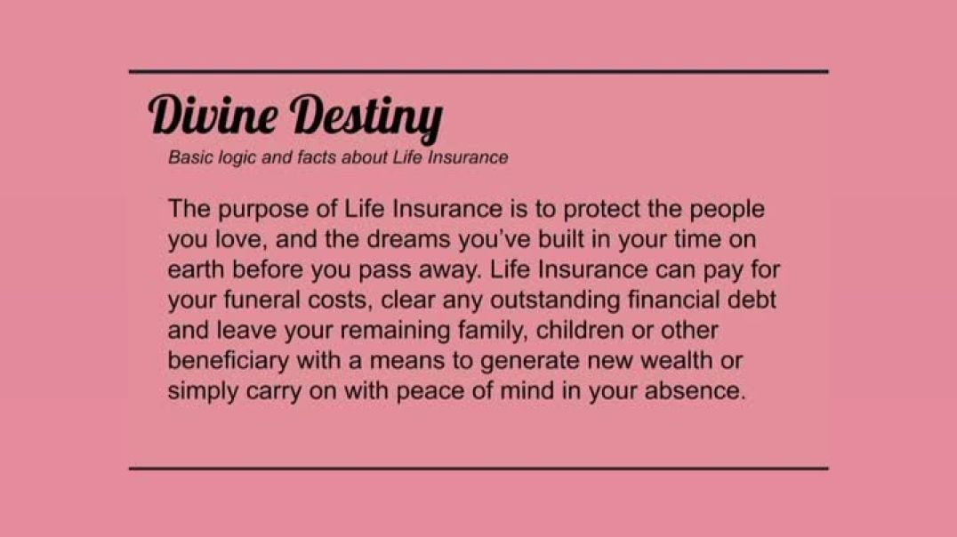 ⁣Divine Destiny Life Insurance