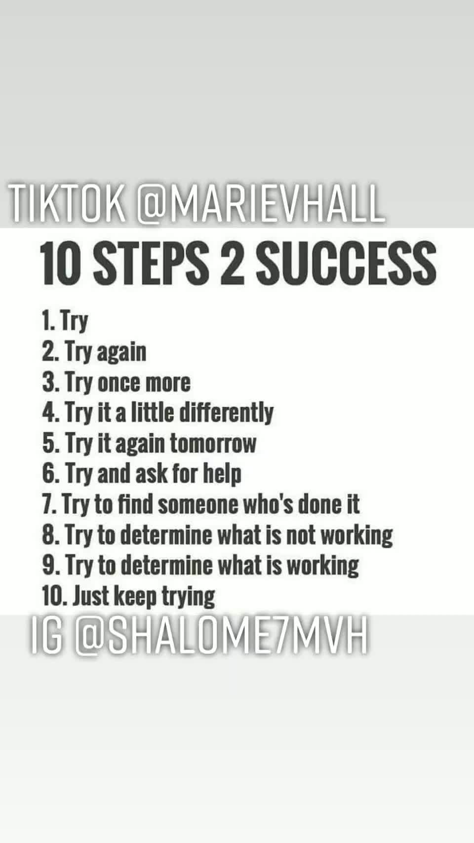 Steps To Success