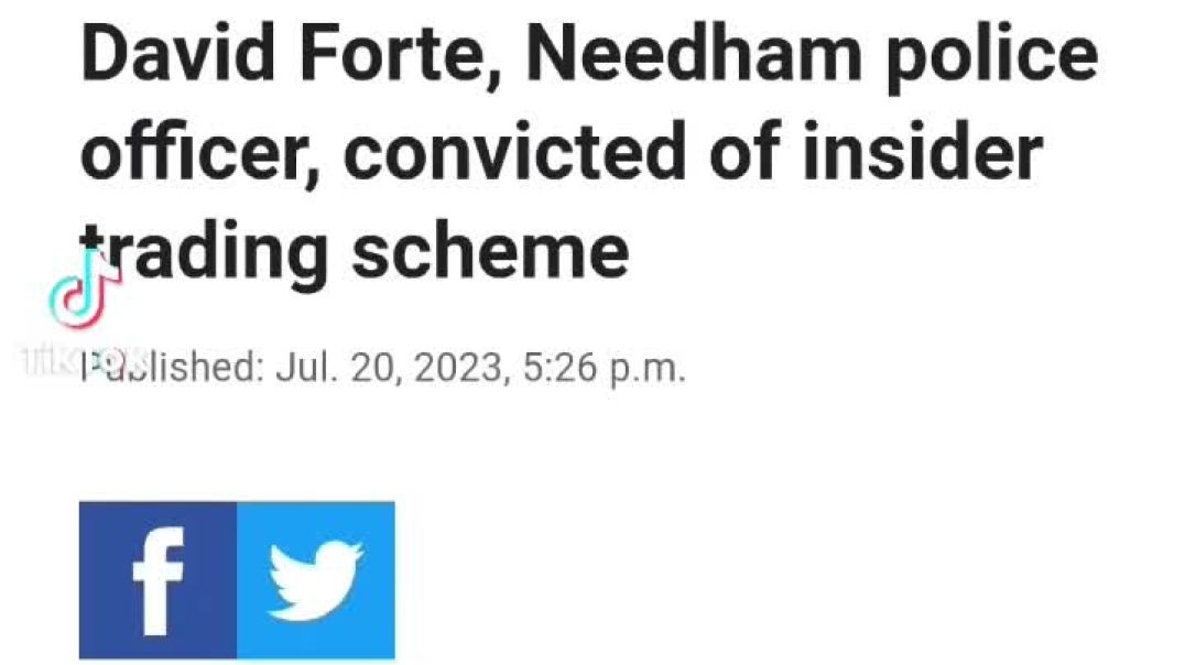 Ex-Cop convicted of insider trading. #massachusetts