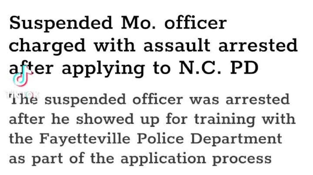Update: Suspended Cop arrested after trying to apply for new Police job #northcarolina
