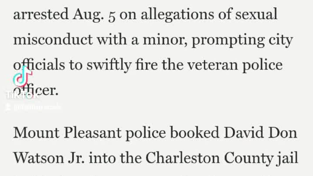 ⁣School Resource Officer arrested for being alleged predator. #southcarolina