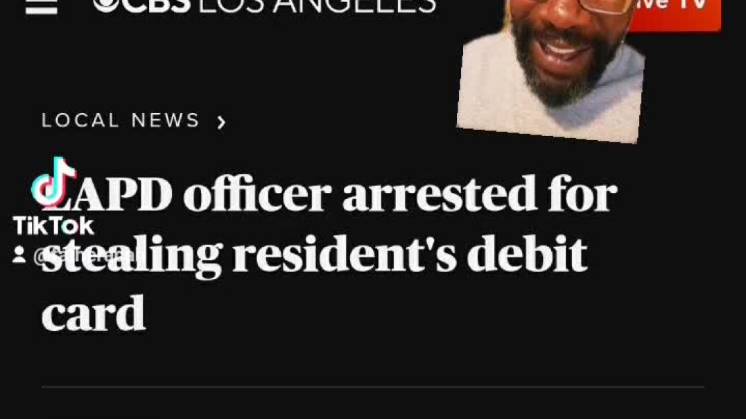 ⁣LAPD Police Officer arrested for stealing woman's debit card. #losangeles #california