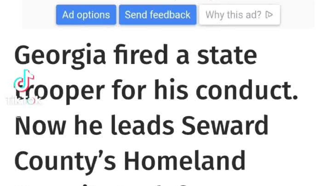 ⁣Fired Cop becomes head of Homeland Security in Seward, Nebraska #nebraska